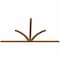 Ekena Millwork Richland Timber Gable Bracket, Western Red Cedar, 108"W x 58"H x 1 1/2"D x 3 1/2"F, 13/12 Pitch GBW108X58X0204RIC00SWR - alternate 3